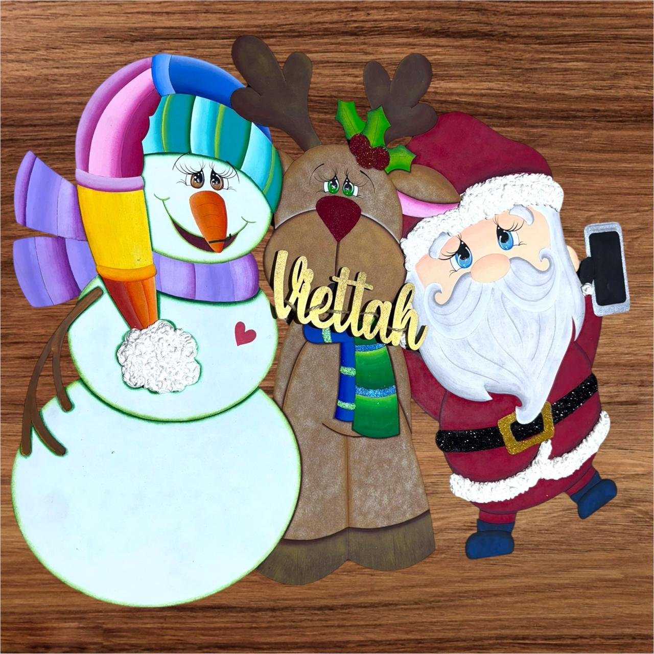 TRIO AMIGOS SELFIE NAVIDEÑOS